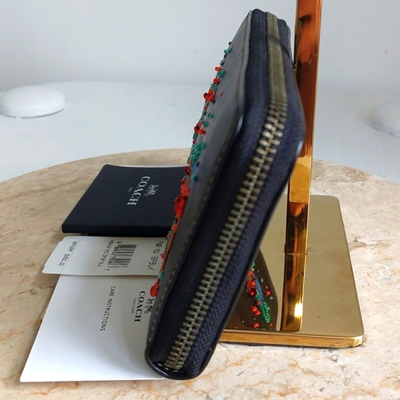 1941 Coach Glovetanned  lined rare leather  wallet NWT  wristlet Meadowlark - Picture 5 of 16